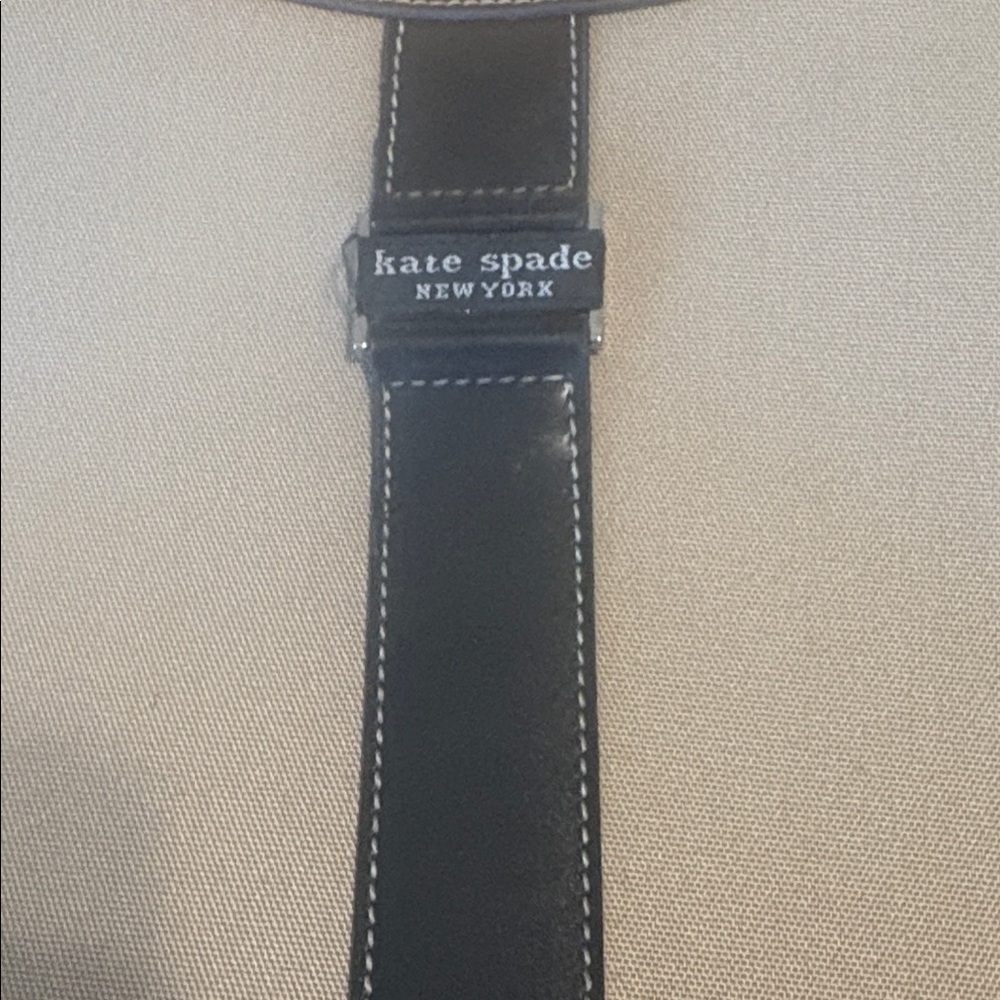 1990’s Vintage Kate Spade Black and Tan Shoulder Bag - Picture 3 of 9